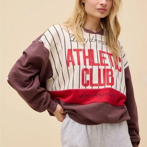 NWT Daydreamer Athletic Club Colorblock Pullover Sweater- S/M
